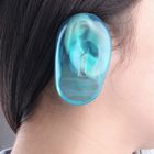 Protect Silicone Ear Covers, Blue Clear Silicone Ear Untuk Penggunaan Pribadi / Salon Rias Rambut