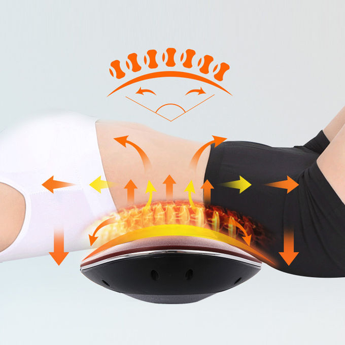 Getaran Shiatsu Lumbar Massager Suhu Adjustable Pemanasan Peregangan Otot Ketat